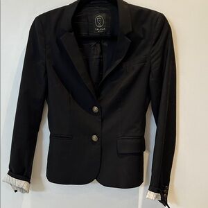 Talula Classic Black Blazer with Button Detail